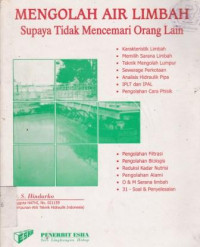 Mengolah Air Limbah