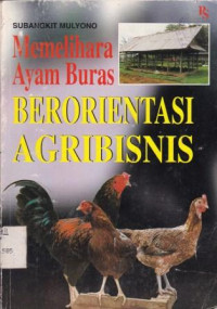 Memelihara Ayam Buras Berorientasi Agribisnis