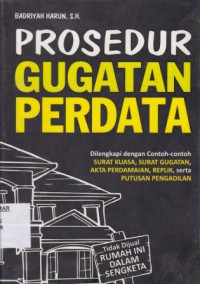 Prosedur Gugatan Perdata