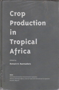Crop Production in Tropical Africa