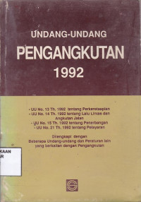 Undang-Undang Pengangkutan 1992