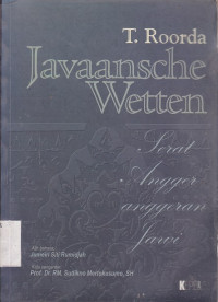 Serat Angger-Anggeran Jawi (Javaansche Wetten)