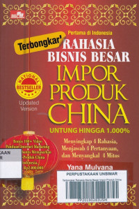 Terbongkar Rahasia Bisnis Besar Impor Produk China