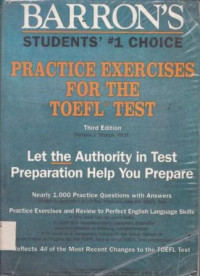 Barron's  Practice Exercises For The TOEFL Test
