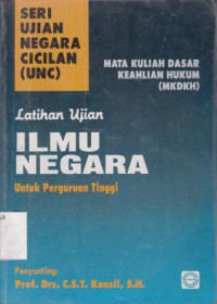 Latihan Ujian Ilmu Negara Untuk Perguruan Tinggi